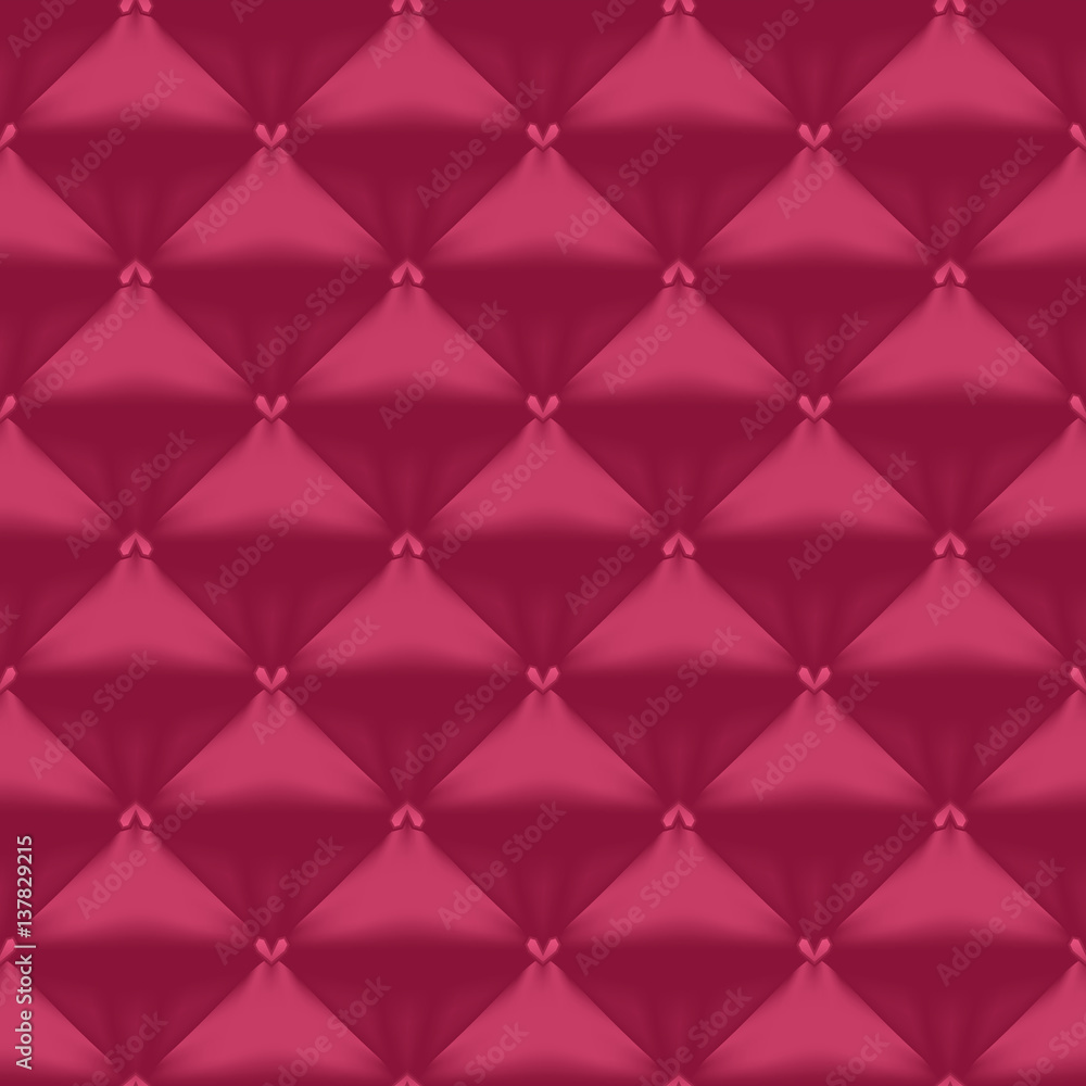 Pink Heart Quilted Seamless Pattern Pink Heart Quilted Seamless Pattern