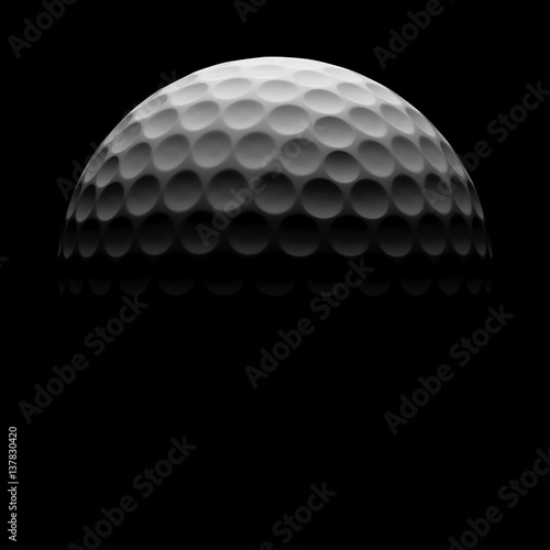 3d rendering golf ball