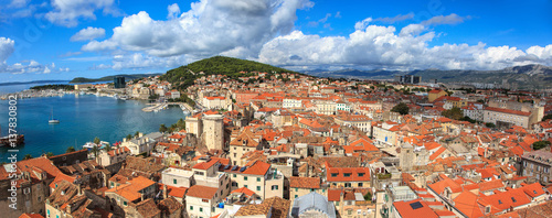 Panoramic view of the city of Split, in Croatia