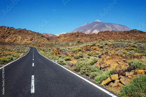 Highland highway in Tenerife, Canary Island, Spain
