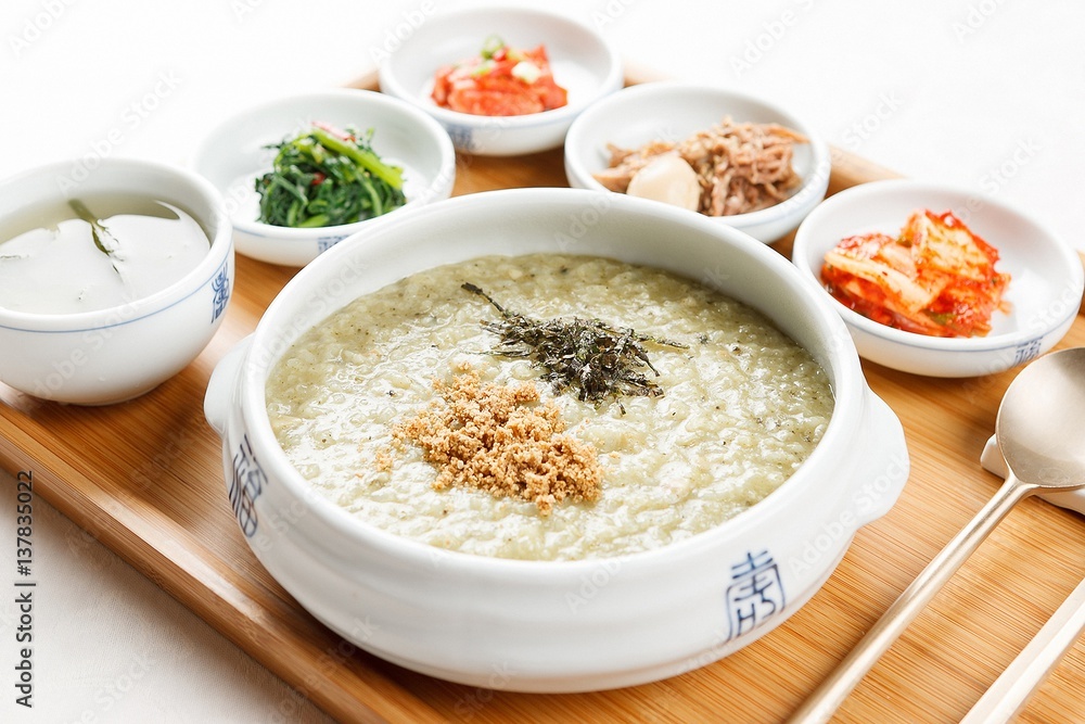 Jeonbok juk. Abalone Rice Porridge Jeonbok juk. Abalone Rice Porridge