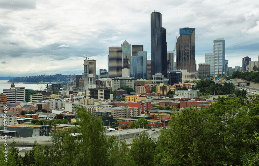 View of Seattle Skyline from Jose Rizal Park