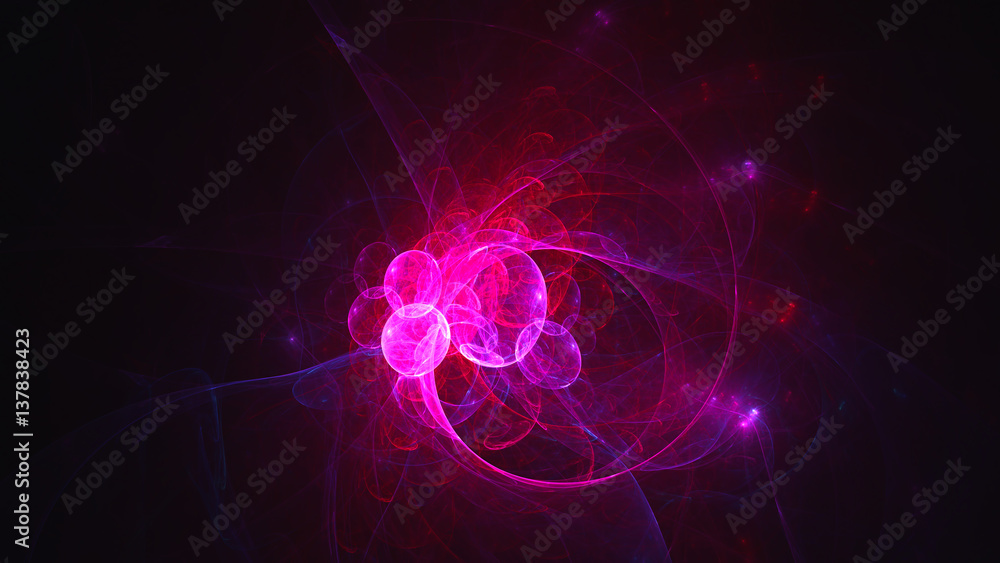 3D rendering abstract fractal light background 3D rendering abstract fractal light background