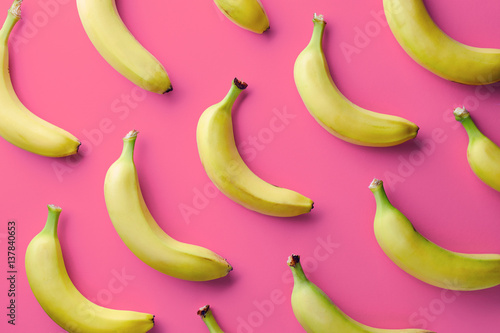 Fotobehang Colorful pattern of bananas