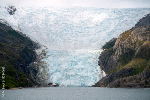 Glacier Italia in Tierra del Fuego, Beagle Channel, Alberto de Agostini National Park in Chile