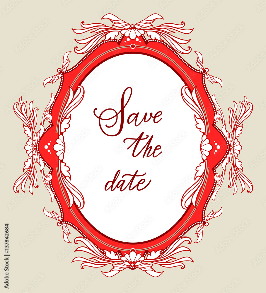 Elegant holiday frame