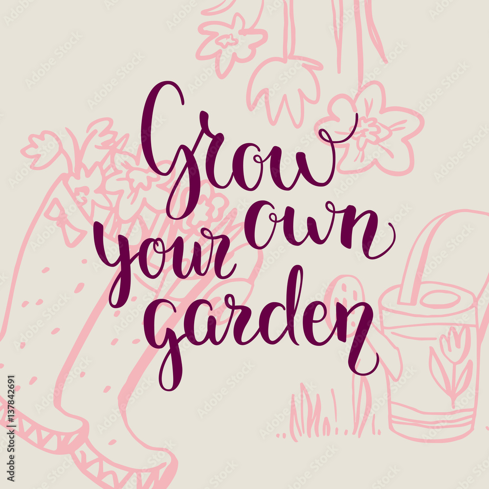 Garden season card