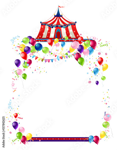 Circus festive card