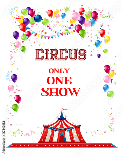 Circus holiday banner