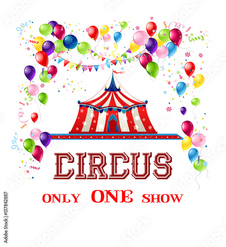 Happy circus card