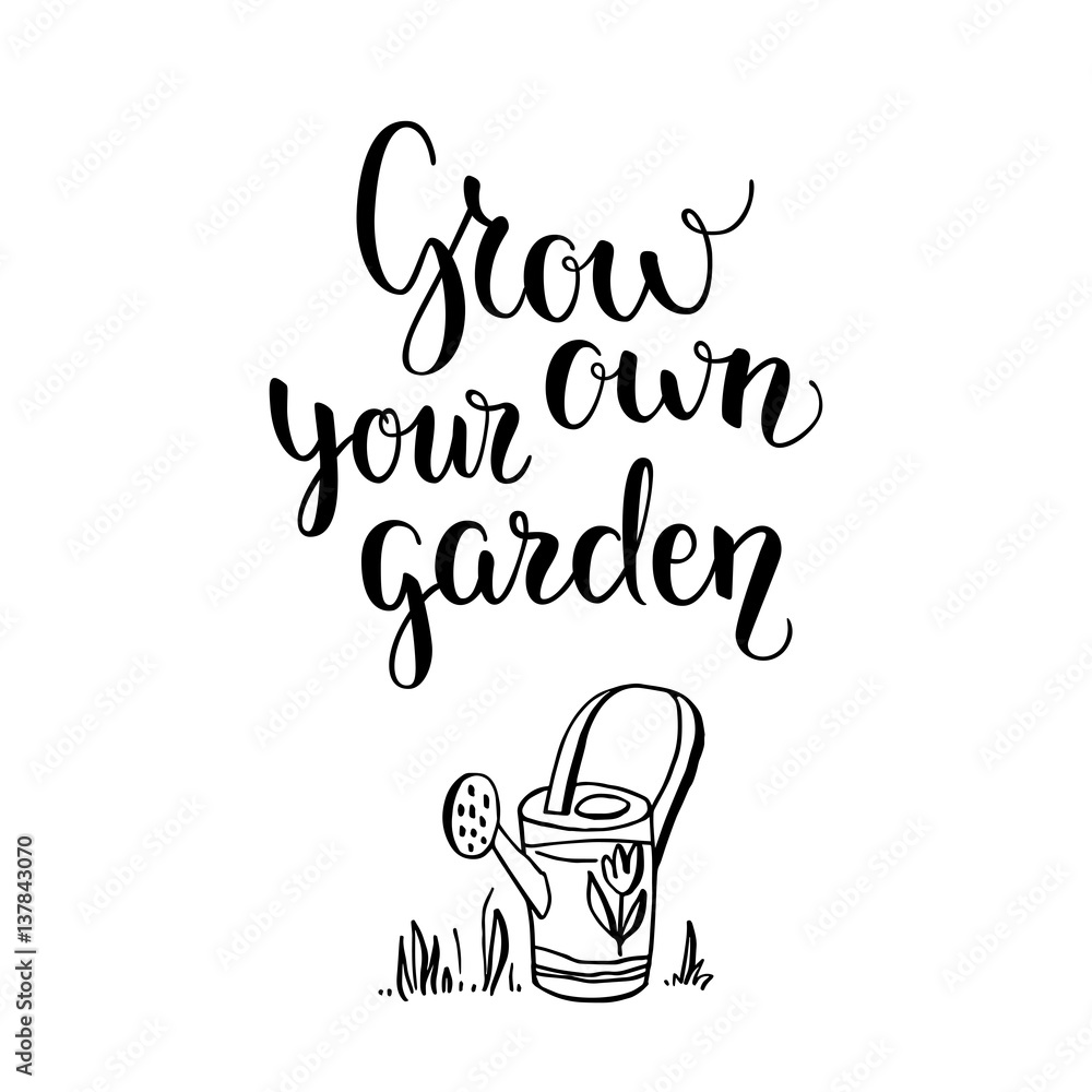 Your garden lettering