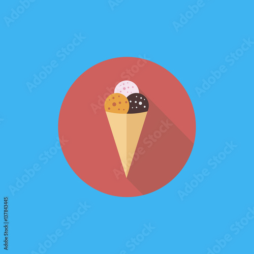 Ice Cream icon. flat design