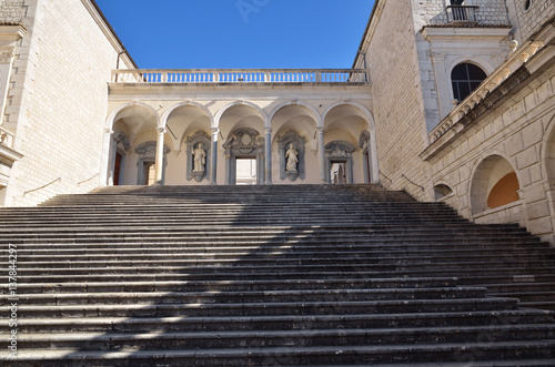 Montecassino Abbey, religious and historic destination in Cassino. Italy photo