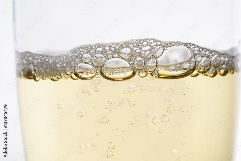 Sparkling Champagne Flute Close Up Sparkling Champagne Flute Close Up