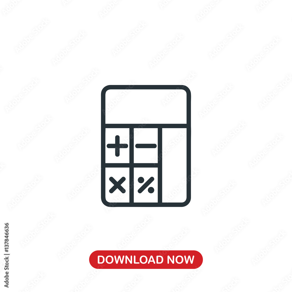 Calculator icon vector Calculator icon vector