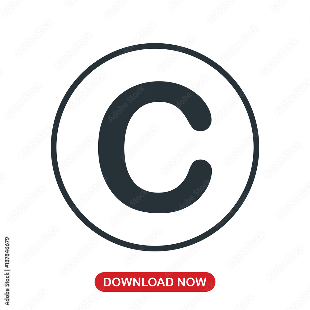 C letter icon vector C letter icon vector