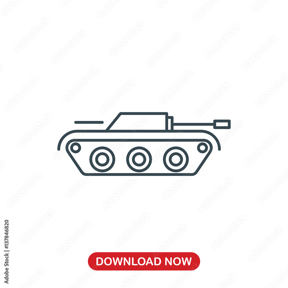 Tank icon vector