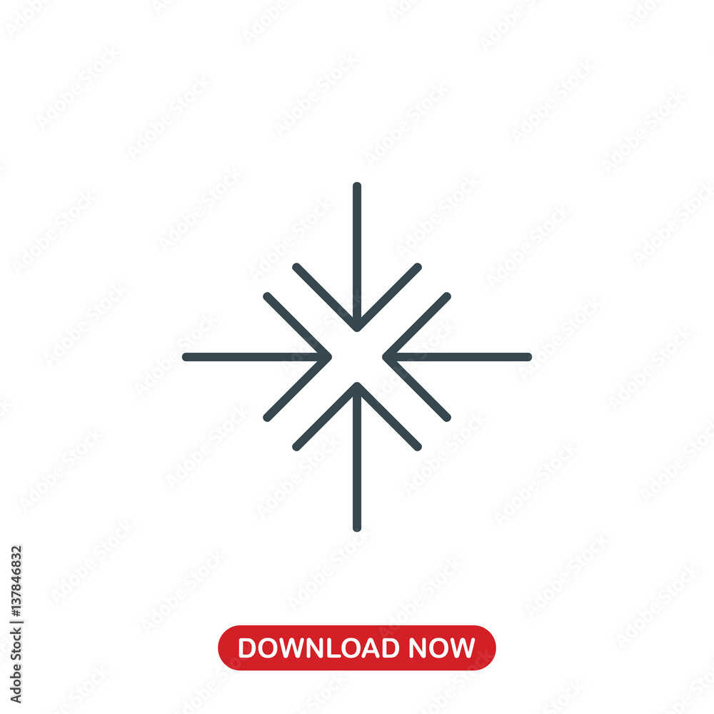 Exit full screen icon vector