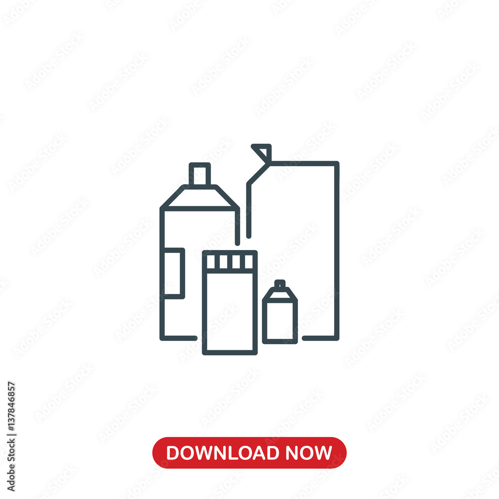 Cleaning set icon vector Cleaning set icon vector