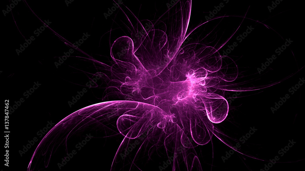 3D rendering abstract fractal light background 3D rendering abstract fractal light background