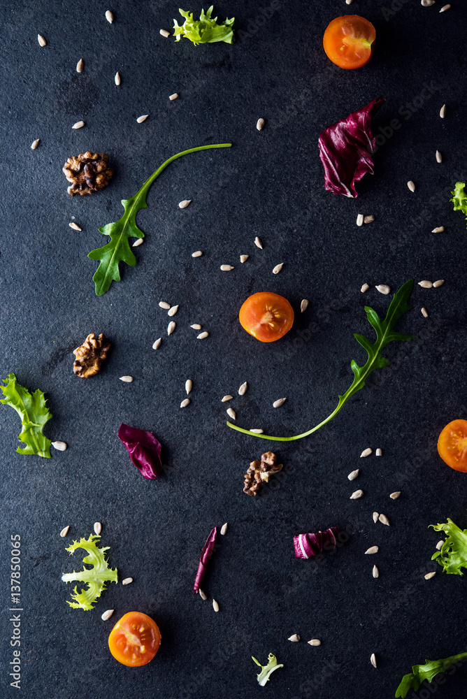 Diet and healthy mediterranean salad Diet and healthy mediterranean salad