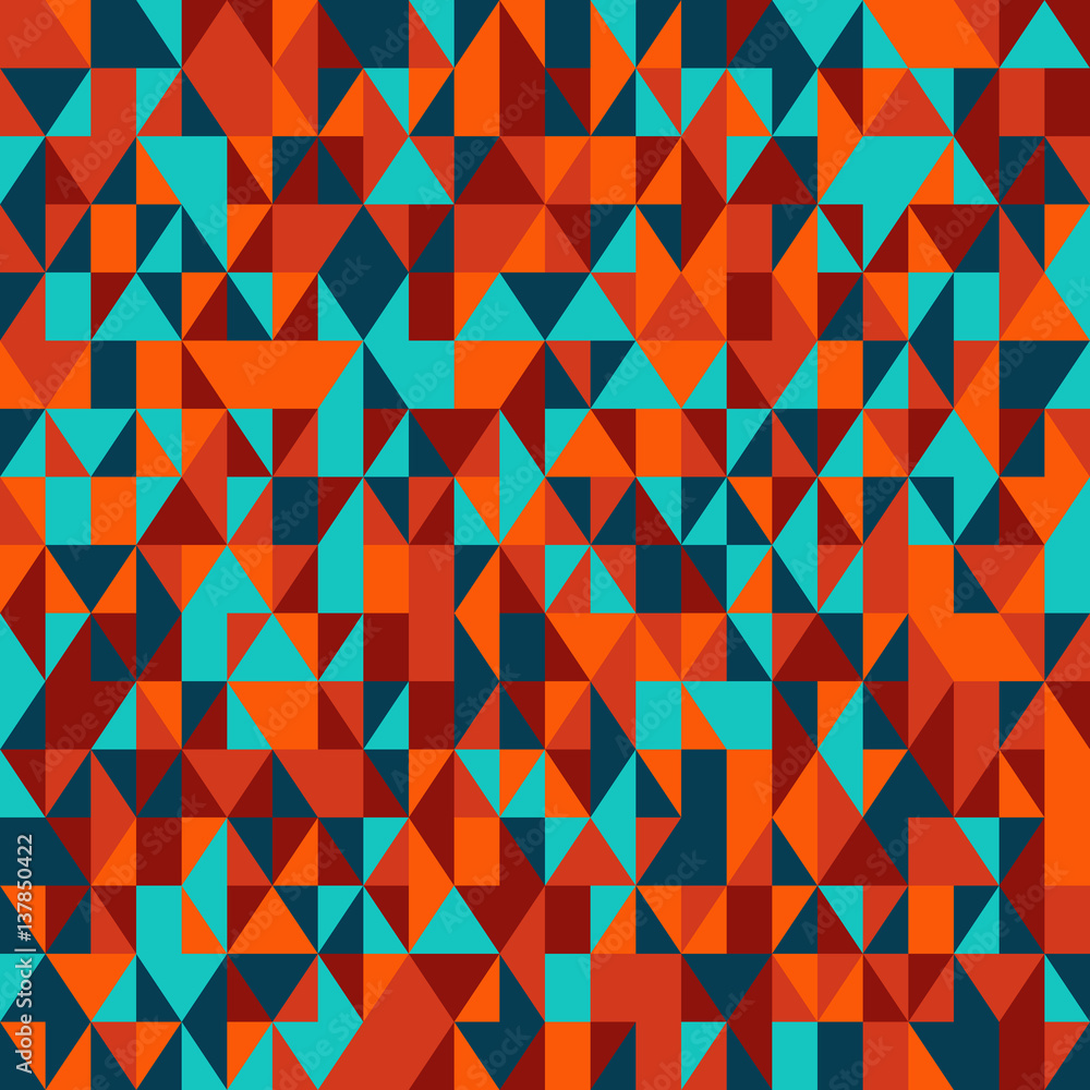 Colorful mosaic poly pattern Colorful mosaic poly pattern