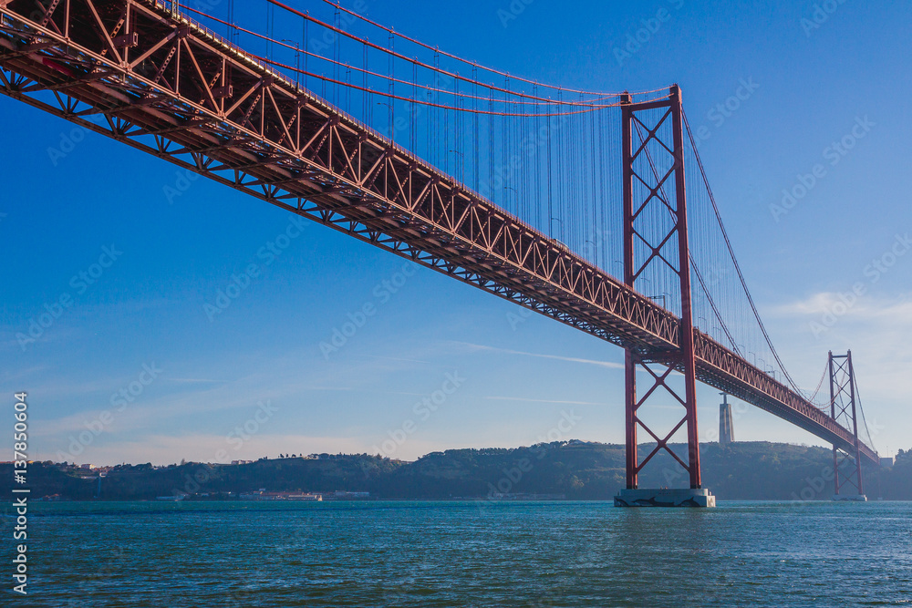 25 de abril bridge from Lisbon, Portugal 25 de abril bridge from Lisbon, Portugal