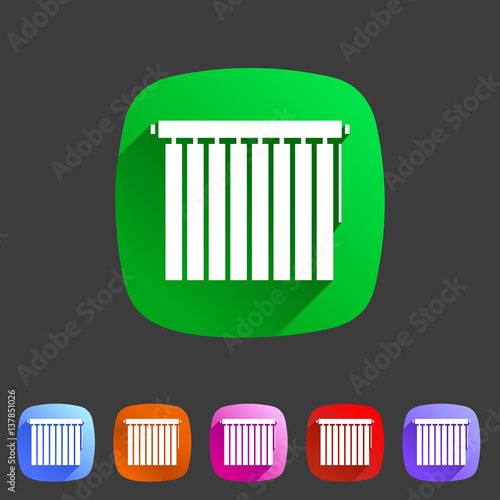 Window louvers, plisse, jalousie, blinds, rolls, vertical, horizontal, symbols, icons.