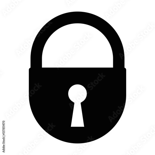 black lock icon