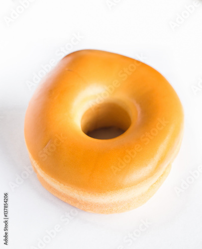 Donut on white background