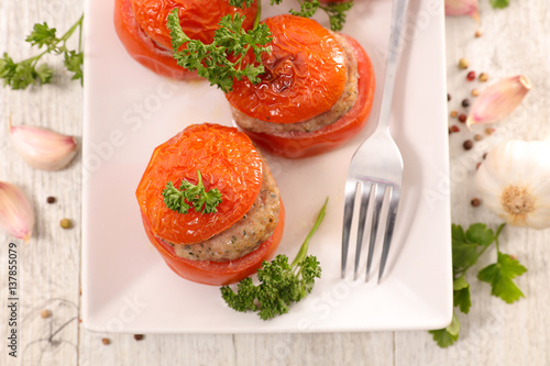 stuffed tomato with meat