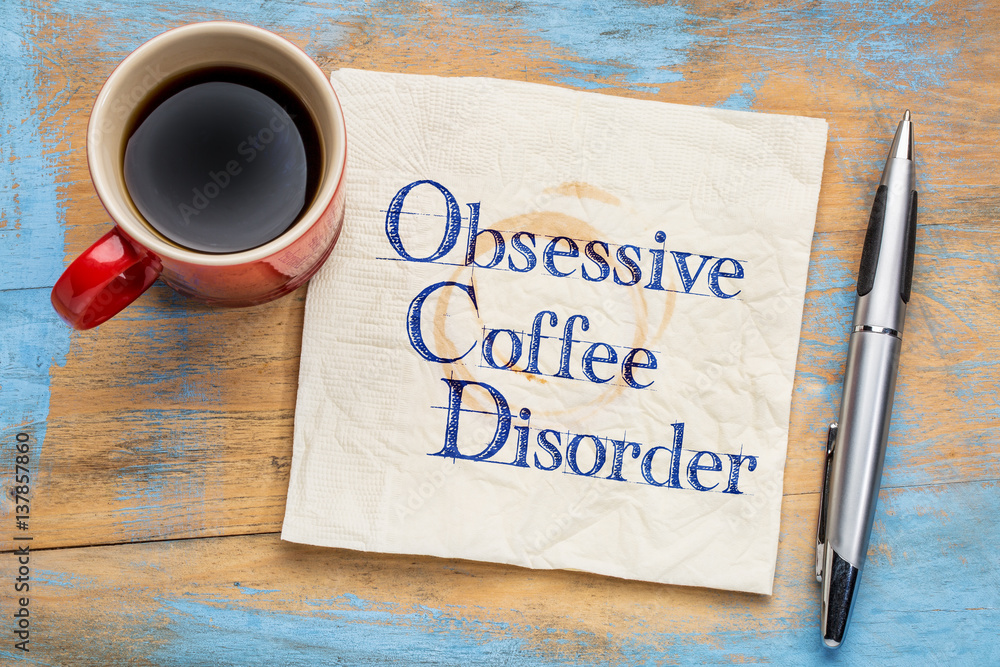 Obsessive coffee disorder Stock Photo | Adobe Stock