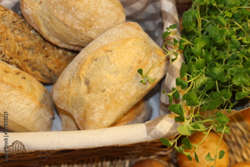 bread, fresh bread, home sweet home, bakery, home made bread, oregano, bread in the basket, 