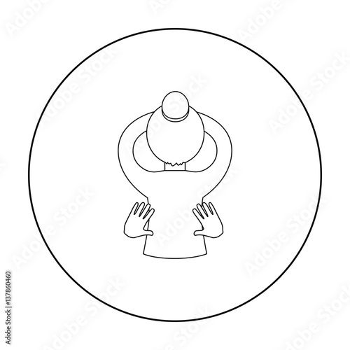 Massage icon of vector illustration for web and mobile
