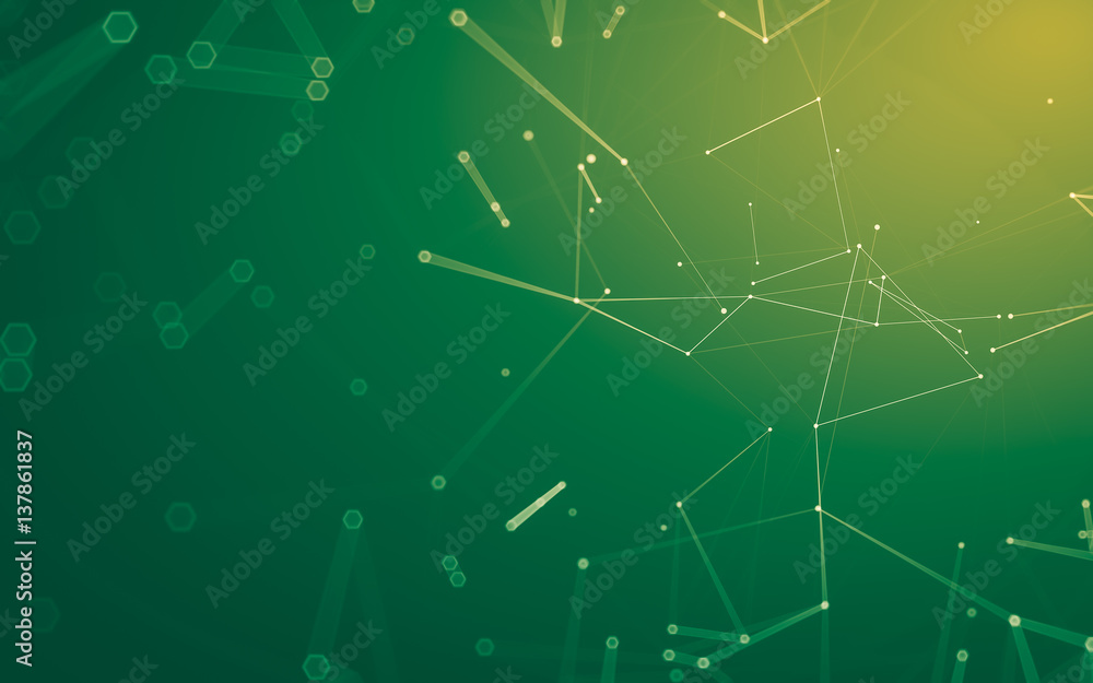 Abstract polygonal space low poly dark background, 3d rendering Abstract polygonal space low poly dark background, 3d rendering