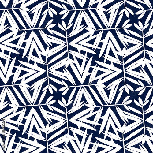 Vintage pattern  with art deco motifs