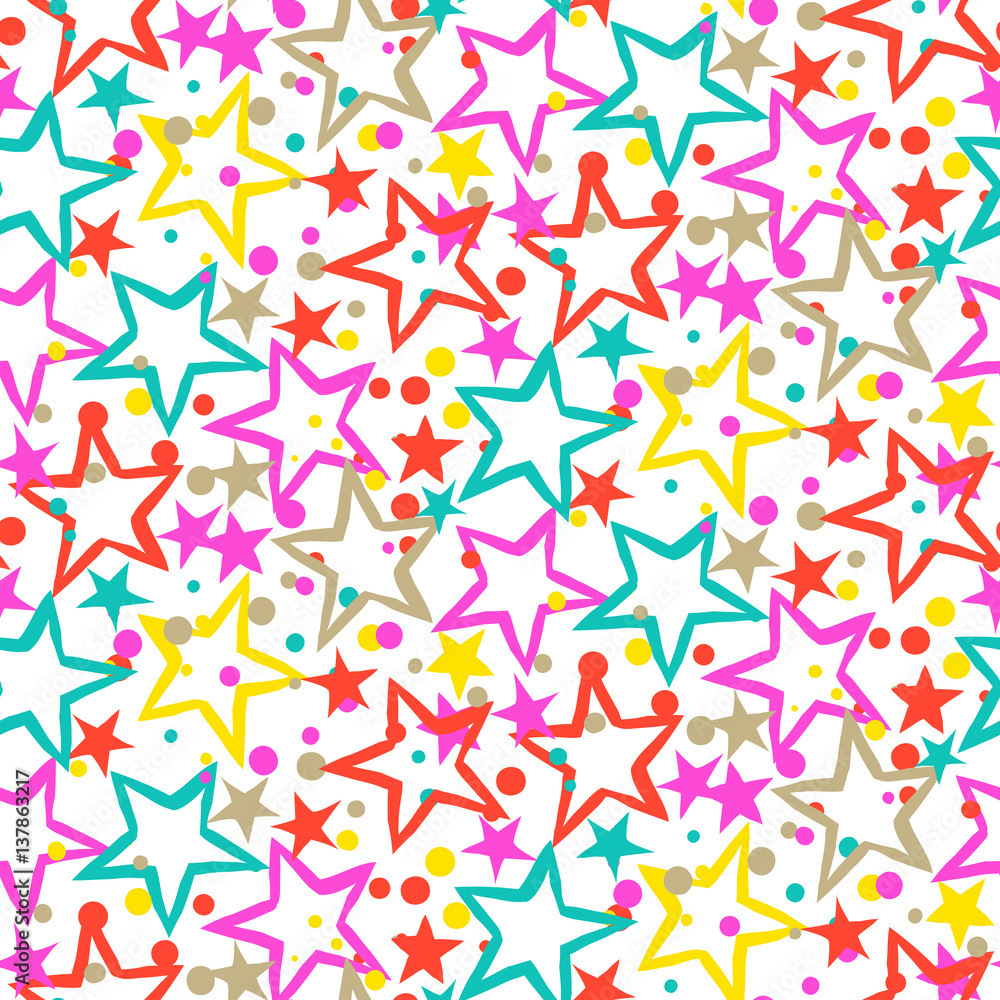Pattern with stars