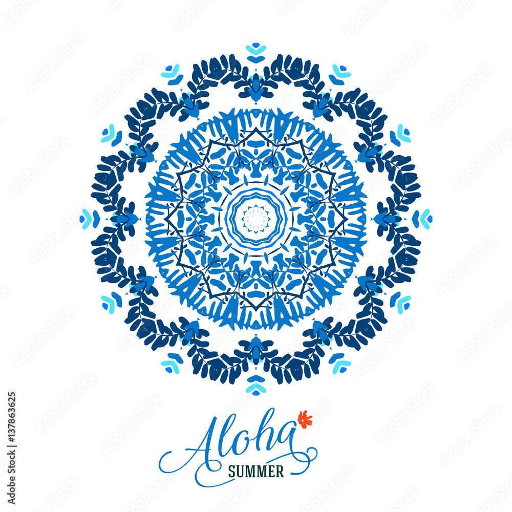 Vector mandala, round ornament Vector mandala, round ornament