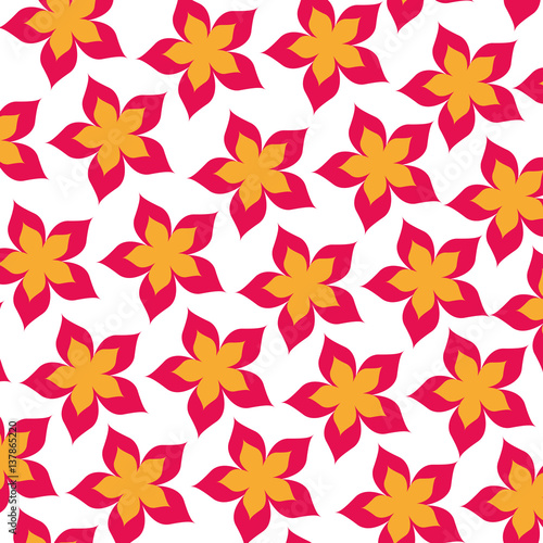 cute flower pattern background vector illustration design