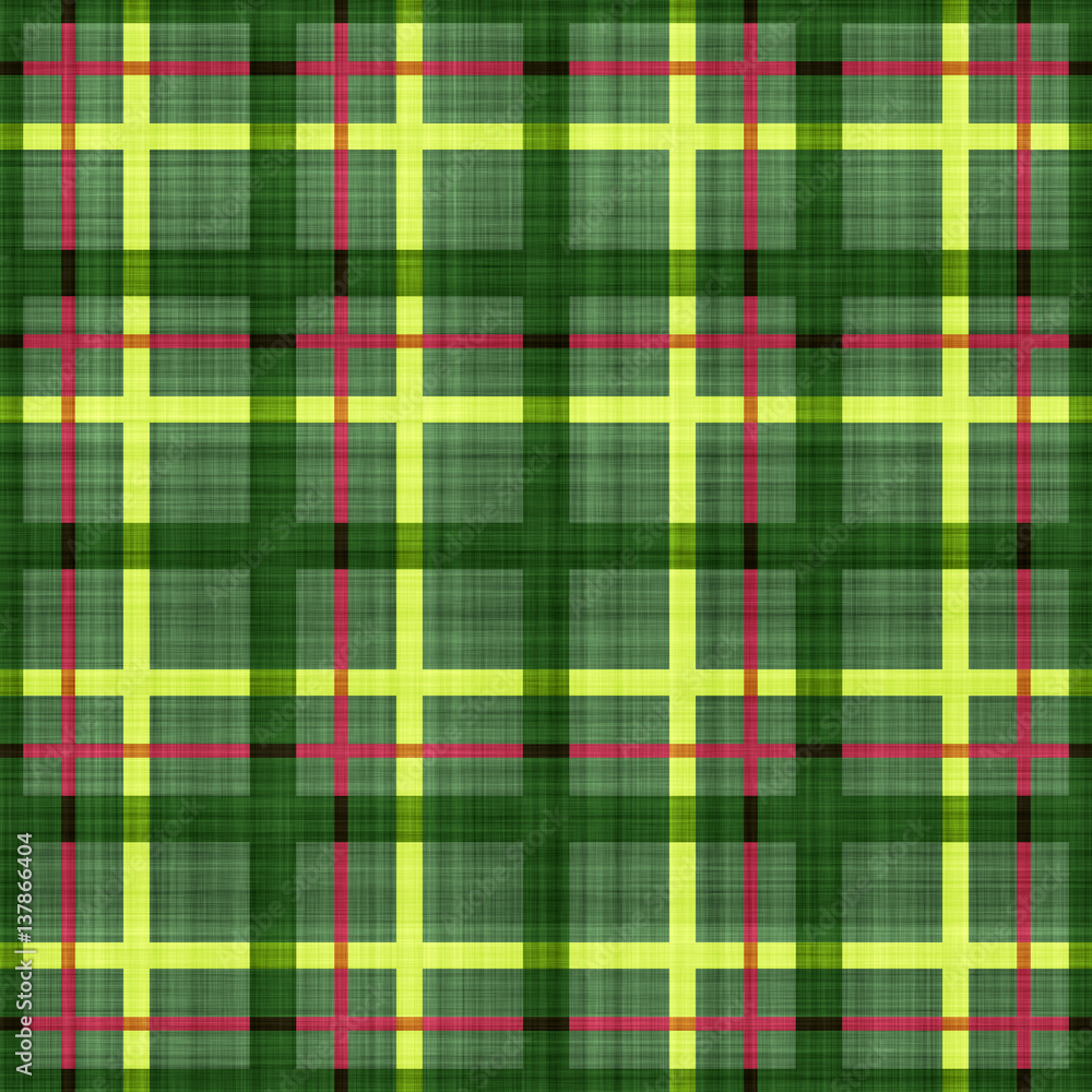 Obraz premium Seamless pattern of plaid fabric