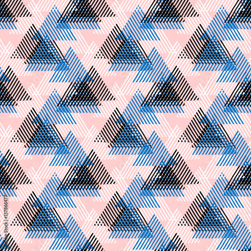 Abstract vector striped background