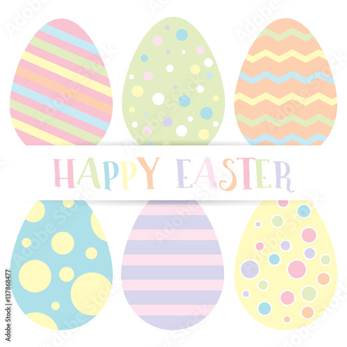 Happy easter greeting card,...