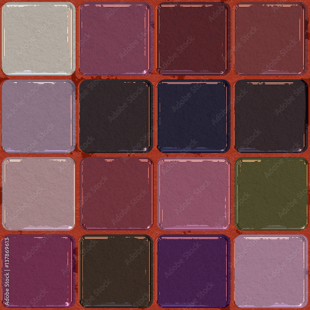 Fototapeta premium Seamless makeup pattern 