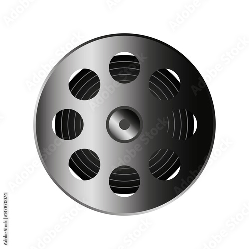 reel tape record isolated icon vector illustration design