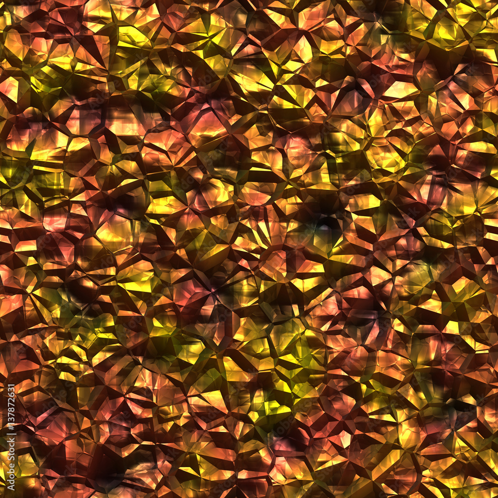 Seamless  pattern  of metal crystals
