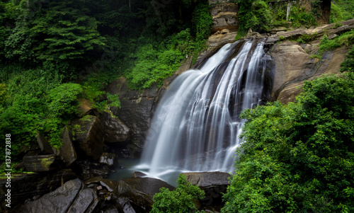 Huluganga Falls  Knuckles Mountain Range   Sri Lanka