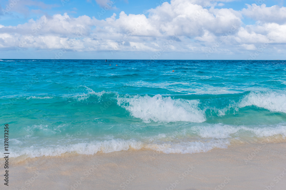 Beautiful beach in Nassau, Bahamas