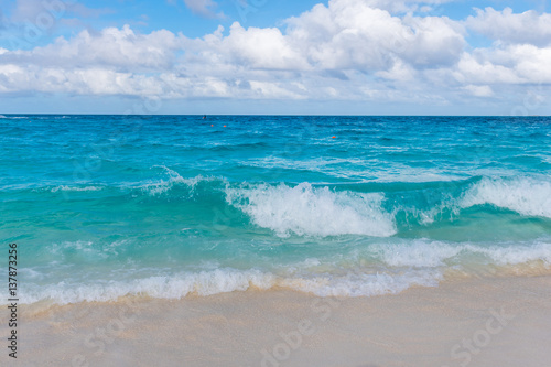 Beautiful beach in Nassau, Bahamas