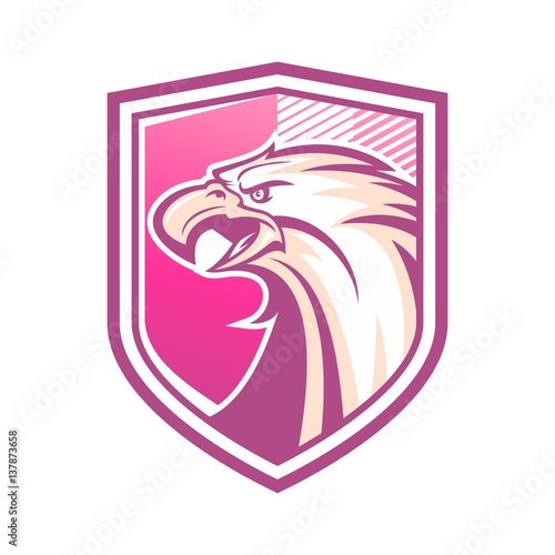 animal shield vector logo