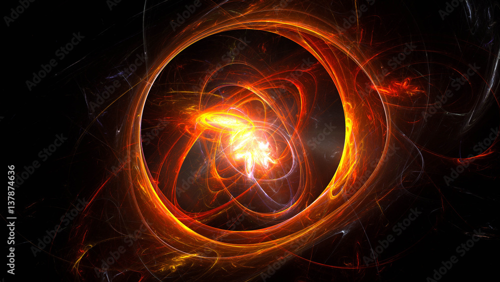 3D rendering abstract fractal light background 3D rendering abstract fractal light background